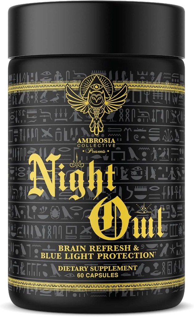 Ambrosia Night Owl - Eye Health (santé des yeux) Protégez-vous contre la lumière bleue et la souche des yeux.