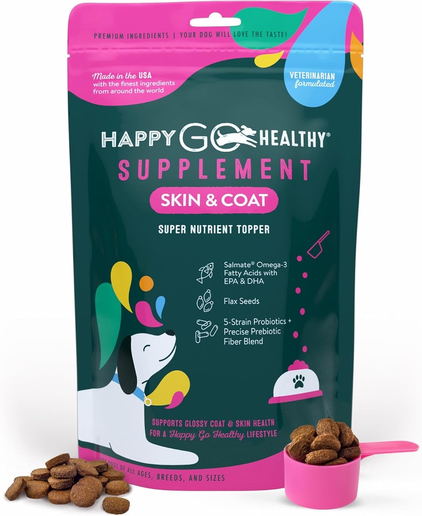 Suppléments de peau et de manteau pour les chiens