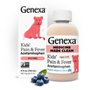 Genexa Acétaminophène propre pour les enfants. Ingrédients préférés des pédiatres.