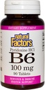 B-6 Pyridoxine HCL 100mg Facteurs naturels 90 onglets