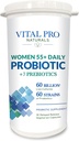 Vital Pro Naturals - Femmes 55+ Probiotique quotidien Plus Prébiotiques 30 Capsules