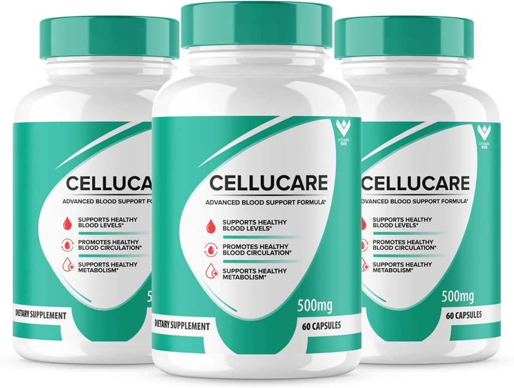 (3 Pack) Supplément de formule avancée de soutien du sang de Cellucare - Capsules de sang de Cellucare - Force maximale, Cellucare Tous les traitements naturels, pilules de soins de Cellucare