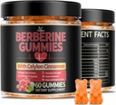 GLP-1 berbère Gummies avec HCI berbère, chardon de lait, cannelle Ceylan, plusChro mium pour les hommes et les femmes, boost énergétique, soutien corporel, sans sucre (60 CT,1 Pack)