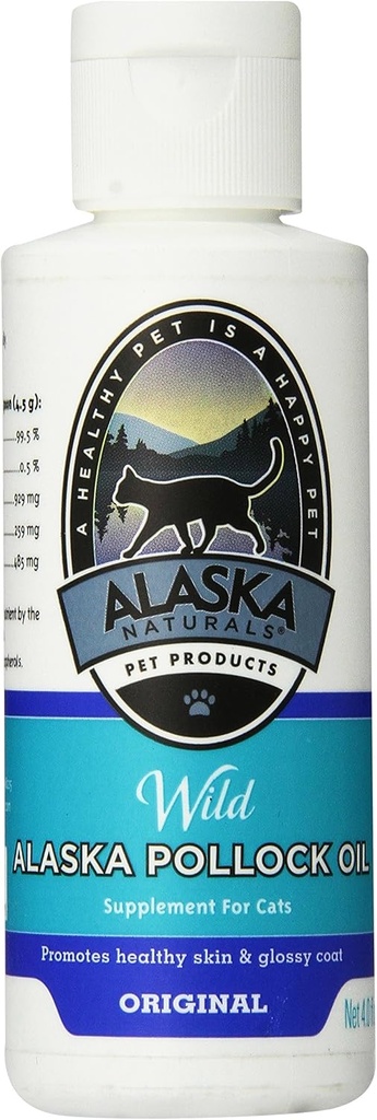 Alaska Naturals Produits pour animaux de compagnie Huile pour chiens, bouteille 4-Ounce