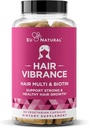 Vibrance Vitamines de croissance des cheveux pour les femmes – Faire pousser les cheveux plus rapidement, plus sain et plus fort avec Potent MultiBlend de Biotine & OptiMSM – Supporte les cheveux épais, brillants et la repousse – 60 capsules molles végétariennes