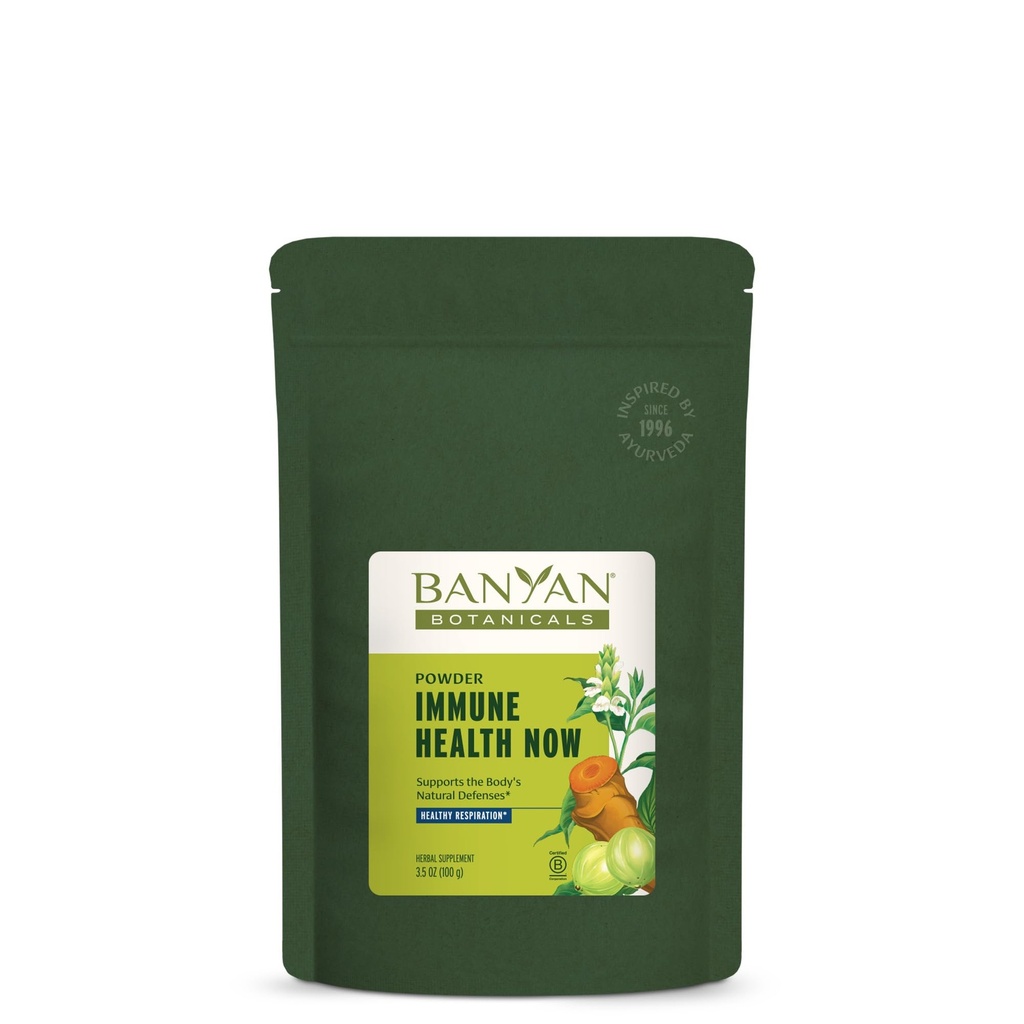 Banyan Botanicals Immune Health Now – Supplément Immune biologique - Herbes en poudre pour les poumons, l'appareil respiratoire et le système immunitaire Support* – 3.5oz – Vegan non issu d'OGM