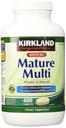 Kirkland Signature Adults, 50 plus Mature Multi Vitamins & Minerals, 400-Count Tablets