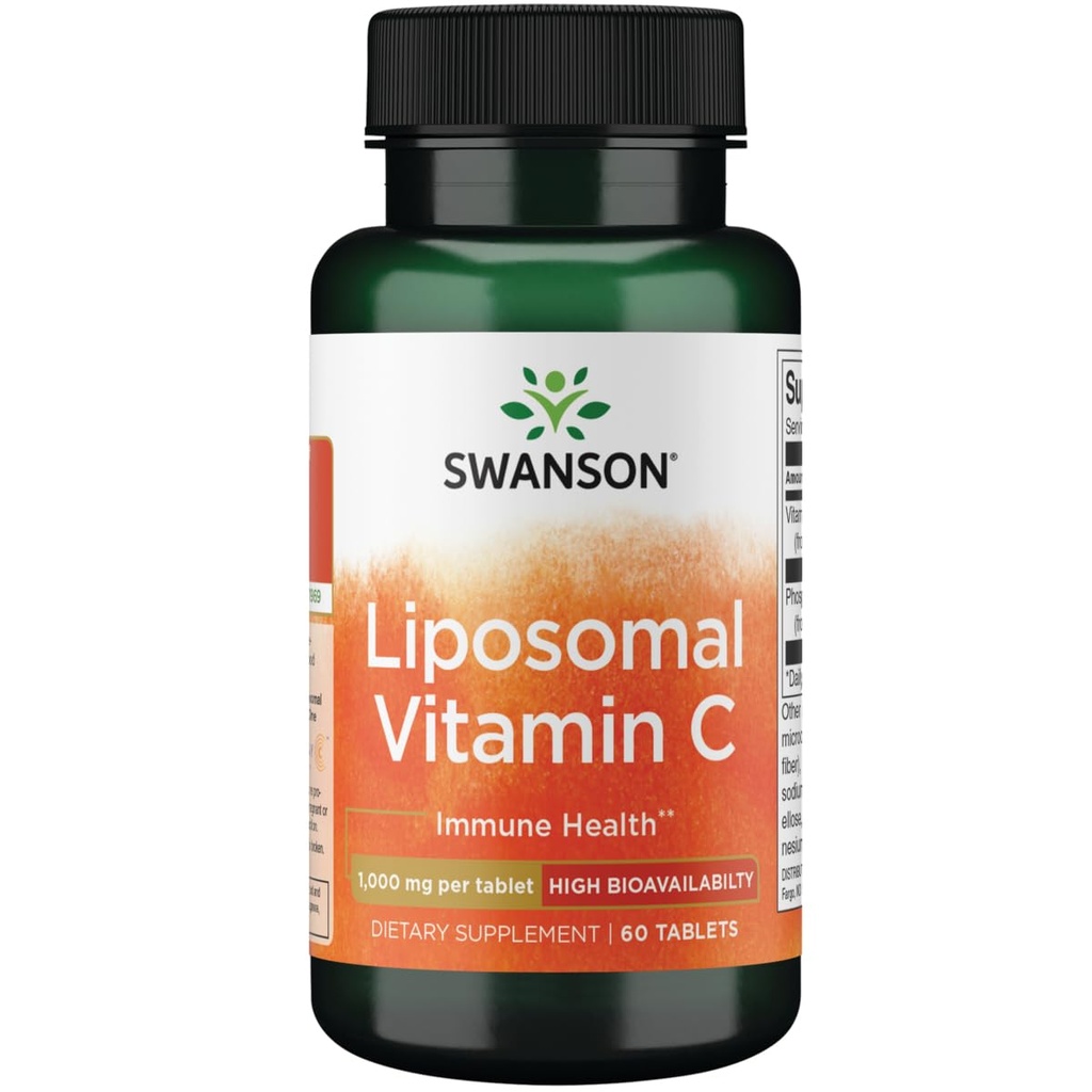 Swanson Vitamine liposomique C - haute biodisponibilité 1 000 mg 60 Tabs