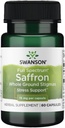 Swanson Full Spectrum Safran (Whole Ground Stigmas)-Herbal Supplement Promotion de l'humeur naturelle Support et gestion du stress - Supplément Safran espagnol biologique-(60 Capsules Veggie, 15mg Chacun)