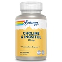 SOLARAY Choline et Inositol 250 mg , Combo binutrient pour le métabolisme sain des graisses, soutien de la fonction cérébrale , 100 VegCaps