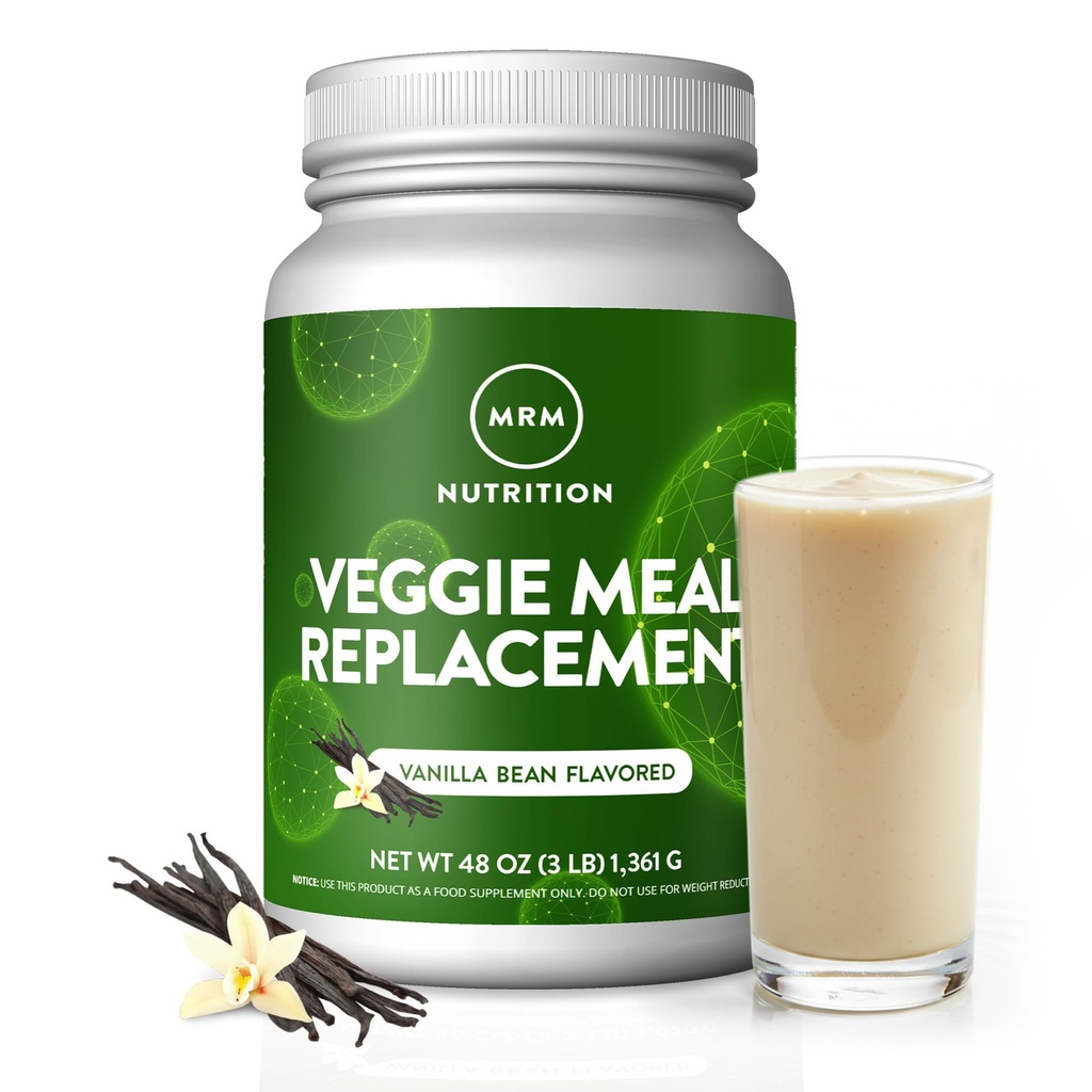 MRM Nutrition Veggie Repas de remplacement Protéines de Vanilla Haricots Aromatisés 22g protéines complètes à base de plantes