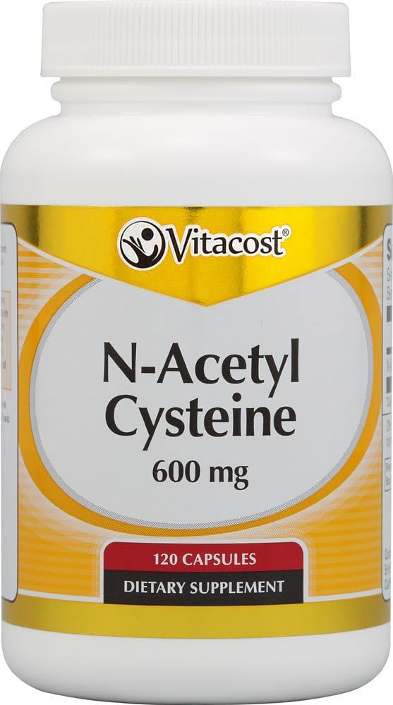 Vitacost N-acétyl Cystéine (NAC) -- 600 mg - 120 gélules