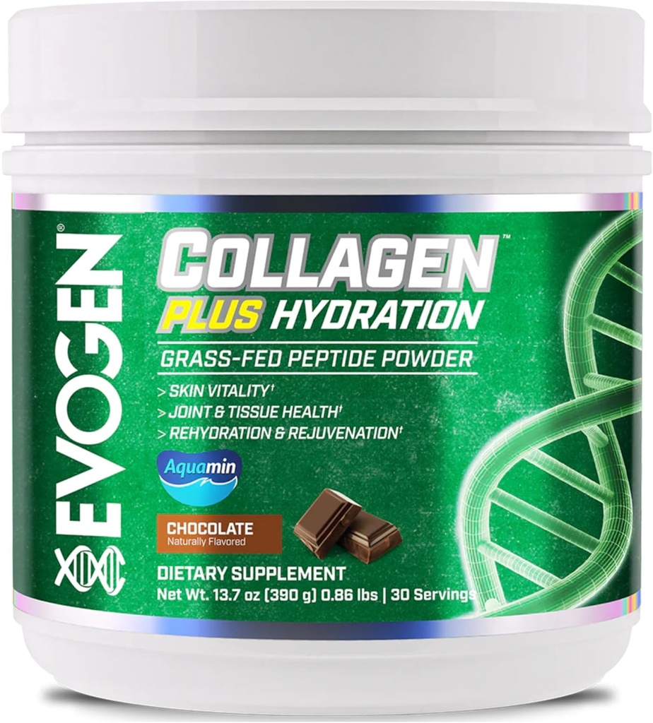 Evogen Collagen Plus Hydratation - Collagène à l'herbe pour les femmes et les hommes