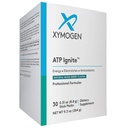 Poudre de boisson énergétique revitalisante XYMOGEN ATP - Supporte le remplacement des électrolytes + la biosynthèse ATP avec des antioxydants, des aminos, des vitamines, des électrolytes + 95 mg de caféine (30 paquets de bâtonnets de baie mélangés)