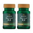 Swanson Maximum Strength Vitamine K2 (Ménaquinone-7)-Supplement Vitamine pour soutenir la santé cardiovasculaire et osseuse-Fabriqué à partir de Natto japonais pour aider à réguler le calcium (30 softgels, 200mcg chacun) (2 Pack)