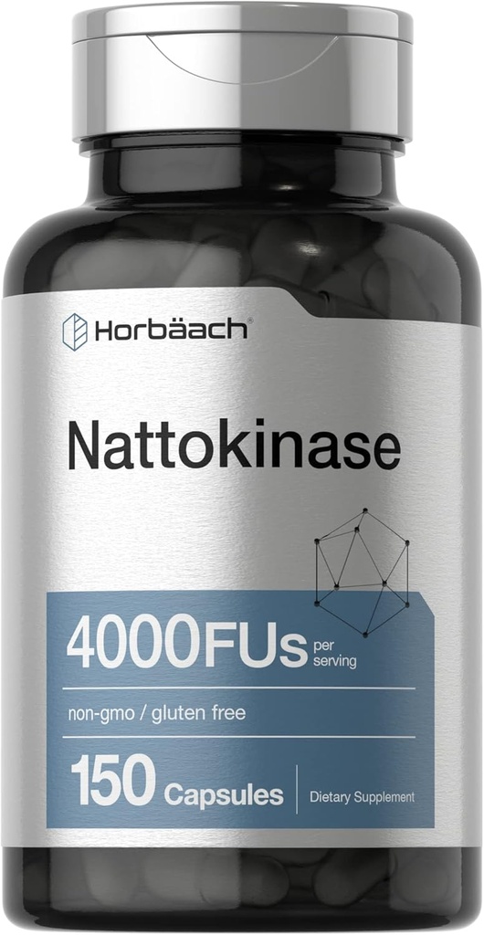 Supplément Horbäach Nattokinase 4000 FU-150 Capsules