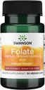 Swanson Folate (5-Methyltetrahydrofolic Acid) 800 mcg 30 Veg Capsules