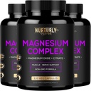 Supplément complexe de Citrate de magnésium et d'oxyde de 500mg - haute absorption Force maximale - aide à soutenir la densité et la force osseuses, les muscles, l'énergie et le sommeil - 360 capsules végétaliennes