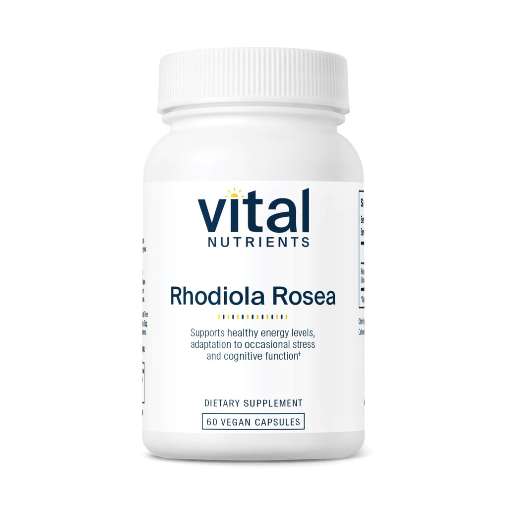 Nutriments vitaux Rhodiola Rosea.com Supplément Rhodiola pour l'énergie saine, la mémoire et le soutien du stress.