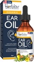 Huile d'oreille biologique pour les infections de l'oreille - Earrops naturels pour la prévention des infections, l'enlèvement de l'oreille et de la cire de Swimmer - Enfants, Adultes, Bébé, Dog Earache Remède - avec Mullein, Ail, Calendula, Fabriqué aux États-Unis