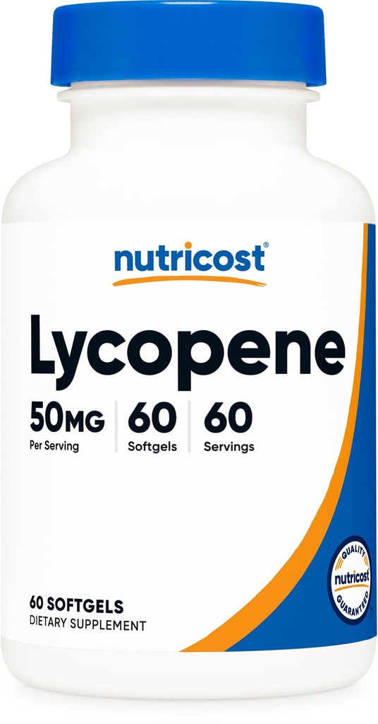 Nutricost Lycopène 50mg Softgels (60 Softgels)