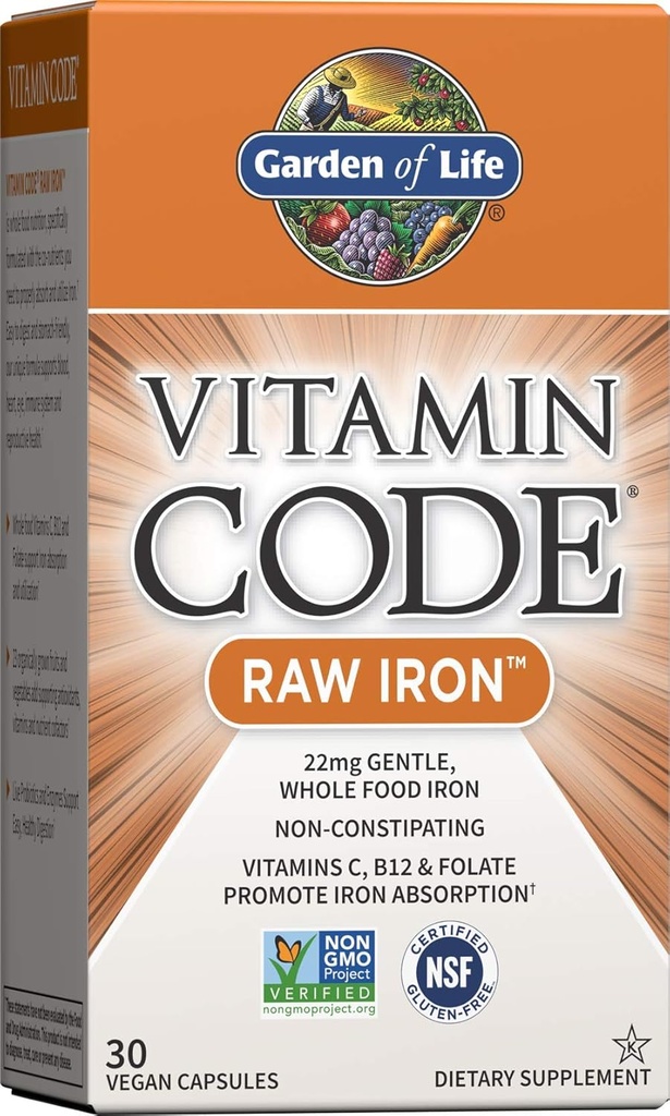 Vitamin Code Raw Iron 30ct Capsules