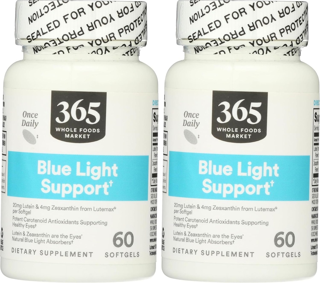 Marché des aliments entiers, Lutein 20mg Zeaxanthin, 60 comtes (paquet de 2)