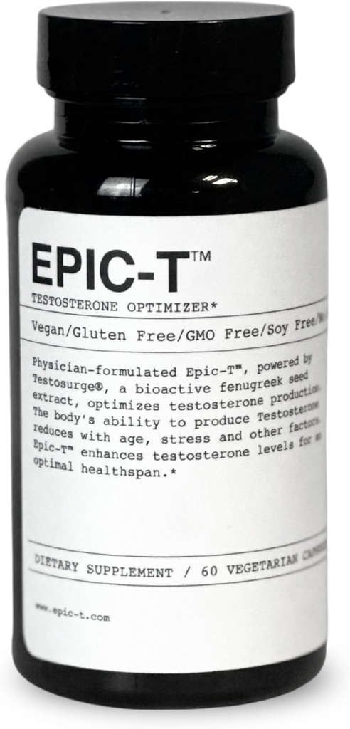 Formule de soutien EPIC-T – 60 portions de légumes, sans gluten, sans OGM, sans soja avec testosurge.