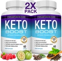 Keto Boost Diet Pills Ketosis Supplément - naturel Exogène Keto Formule soutenir l'énergie et Focus, Cétones avancées pour le régime kétogénique, pour les hommes femmes