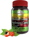 Capsules de Guarana Brésilienne Beelife - Suppléments naturels de caféine du Brésil - Énergie et Focus Mental, Soutien musculaire - Gluten zéro, Pas d'entraînement pré sucre pour les hommes et les femmes - 250mg 60 Caps