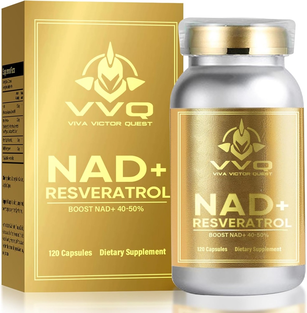 120 Capsule Supplément NAD+ 1000 mg - True NAD+ & Resveratrol, NMN Alternative pour l'anti-âge