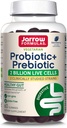 Formules de Jarrow Probiotic+ Supplément diététique prébiotique, santé digestive, santé Gut Flora+Immune - 2 Million CFU - 2 Straines étudiées cliniquement - 60 Gummies - Blackberry Flavor