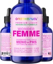 Wonder Femme Plant-Based Hormone Balance Ménopause Hot Flashes Relief Support 100% Natural 17 Herbal Women Estrogen Health Supplement Dong Quai Vitex + Fast Absorb Teinture 2 oz. Liquide
