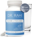 Capsules de magnésium L-Thréonate - Fabriqué aux États-Unis 90 Capsules - Formule brevetée pour le soutien, la mémoire et la focalisation du cerveau - Non-OGM, Supplément de magnésium doux pour les adultes - Clair et concentré par Dr Rahi