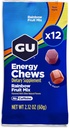 GU Energy Chews, Rainbow Mix Energy Gummies avec électrolytes, sans laiterie, l'énergie sur la route pour tout entraînement, 12 sacs (24 portions Total)