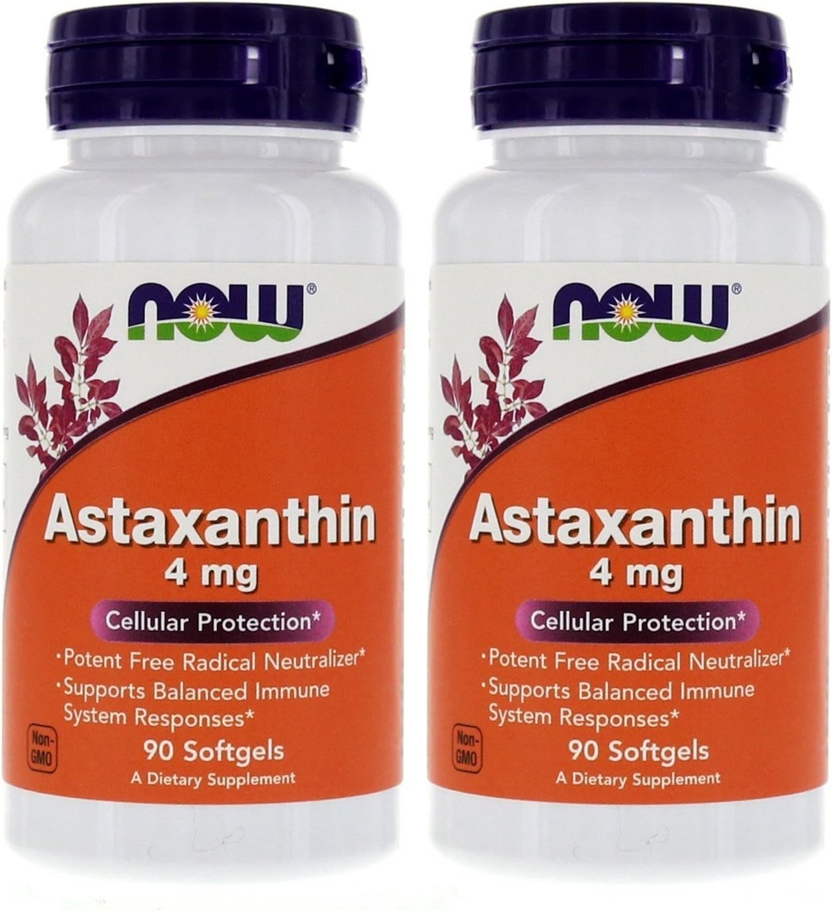 Astaxanthin 4mg 90 Softgels (Cellular Protection) (Pack of 2)