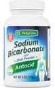 De La Cruz Pure Sodium Bicarbonate - USP Grade Bicarbonate de Soda – 100% Pure Baking Soda – Poudre antiacide sans aluminium pour brûlures d'estomac et indigestion - emballé aux États-Unis, 4 OZ.