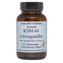 Barlowe's Herbal Elixirs KSM-66 Ashwagandha (en anglais seulement) Extrait de racine Ashwagandha (en anglais seulement) 5% Withanolides (en anglais seulement) 700mg par Capsule (en anglais seulement) 60 Capsules de légumes (en anglais seulement) Sans stéarate (en anglais seulement)