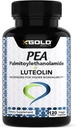 Palmitoyléthanolamide 630 mg + Lutéolin normalisé 98%- Pois micronisés 99% hautement purifiés et biodisponibles - Fabriqué aux États-Unis - Supplément pour hommes et femmes - 120 Capsules de Veggie
