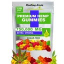 Gommies de chanvre 750.000mg Premium bio sans sucre soins de santé naturels haute puissance riche en vitamines B E C D Omega 3 6 9 Ours Gommy Super