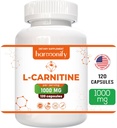 L Supplément de carnitine 1000 mg par portion, 120 capsules végétariennes et forme pure, 60 portions