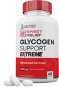 Sweet Relief Glycogen Support Pills Extreme Advacned Formula 1295MG Zero Couleurs artificielles Aromatisants Préservateurs 60 Capsules