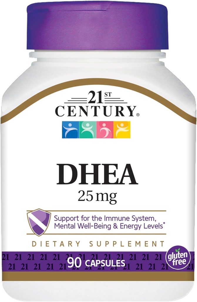21st Century DHEA 25 mg Capsules, 90-Count (paquet de 2)