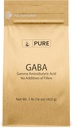Ingrédients originaux purs Gamma Acide aminobutyrique (GABA) Poudre (1 lb) Toujours pur, sans remplissage ou additifs, laboratoire vérifié
