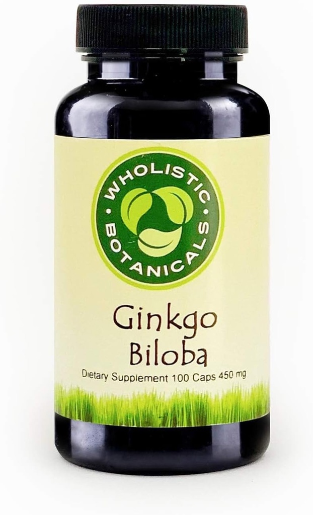 Ginkgo Biloba Capsule — Supplément mémoire pour le cerveau — Supplément énergie — 100 ct