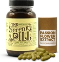 La pilule 60 de Serenity - Pilules d'humeur biologique et supplément anti-stress avec extrait de racine Ashwagandha, extrait de fleur de passion, extrait de noix de muscade et de thé vert - supplément de fleur de passion naturelle pour le stress
