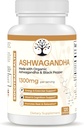 Ashwagandha avec poivre noir pour l'absorption améliorée - certifié biologique, non-OGM, sans gluten - soutient l'humeur et l'énergie, soutient le repos et la relaxation - 120 capsules végétaliennes