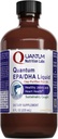 Quantum Nutrition Labs EPA/DHA liquide - Omega 3 Huile de poisson liquide, Omega 3 Huile de poisson liquide supplément pour adultes, articulations, coeur et soutien de santé du cerveau - 8 Fl Oz bouteille