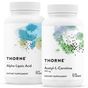 THORNE - Duo de support de nerve antioxydant - Acide alpha-lipoïque et acétyl-L-Carnitine - 60 portions