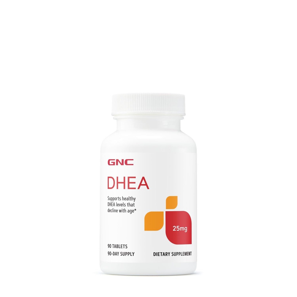 GNC DHEA 25mg, soutient des niveaux de DHEA sains, 90 Nombre